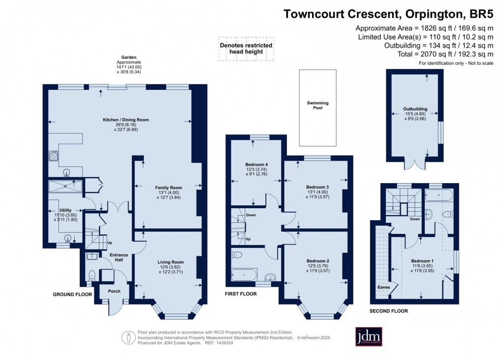 Floorplan for Petts Wood, Orpington