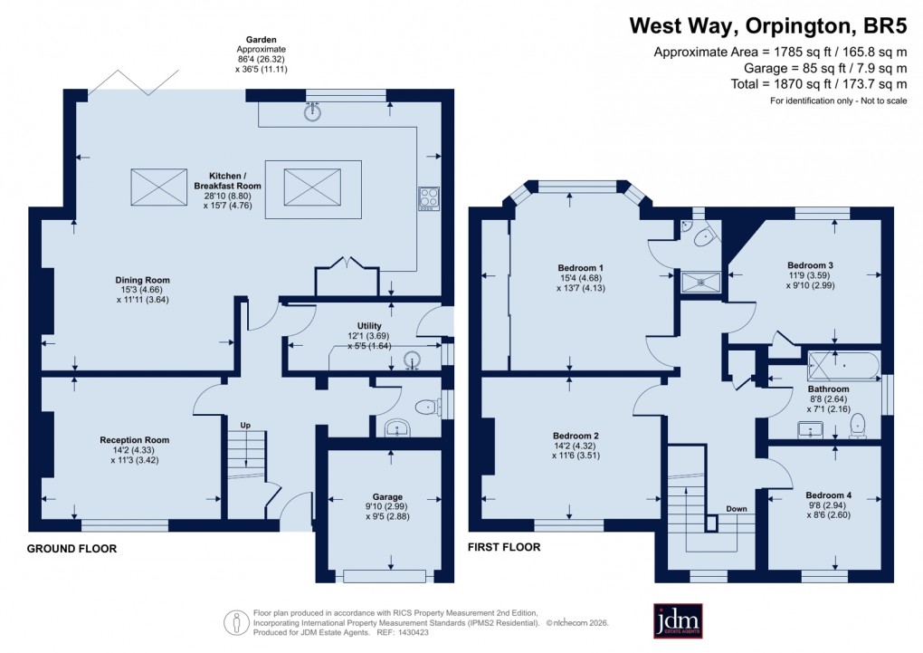 Floorplan for Petts Wood, Orpington