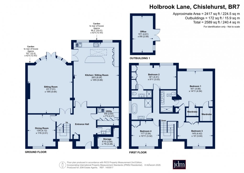 Floorplan for Chislehurst, Kent