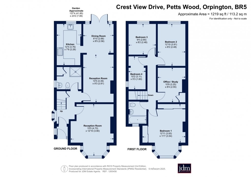 Floorplan for Petts Wood, Orpington