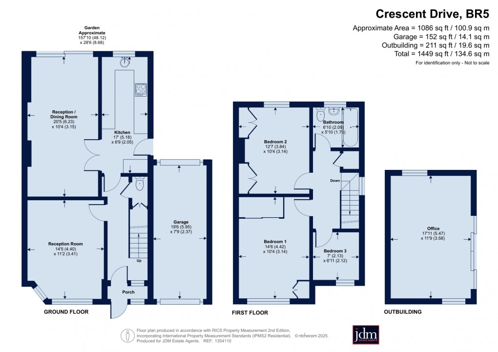 Floorplan for Petts Wood, Kent