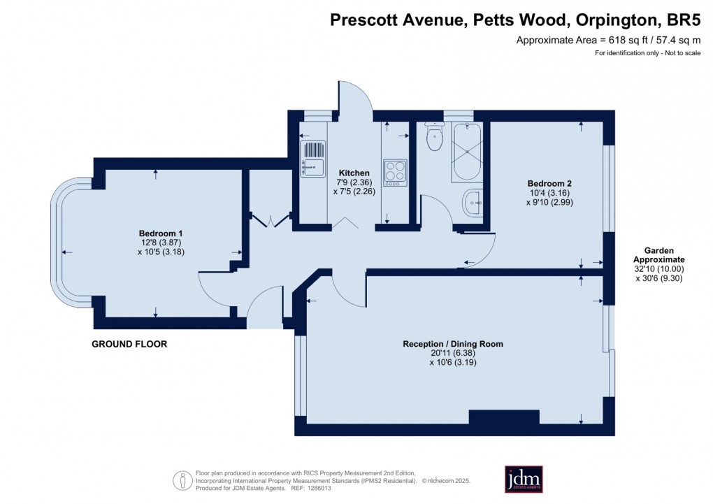 Floorplan for Petts Wood, Orpington