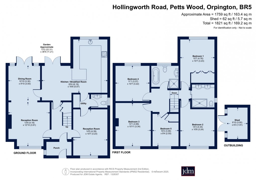 Floorplan for Petts Wood, Orpington