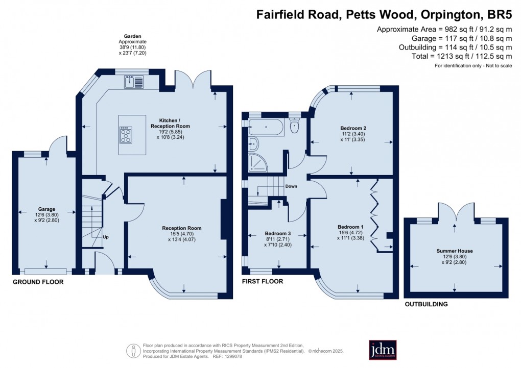 Floorplan for Petts Wood, Orpington