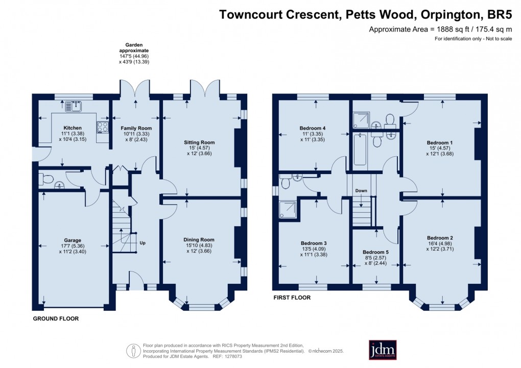 Floorplan for Petts Wood, Orpington