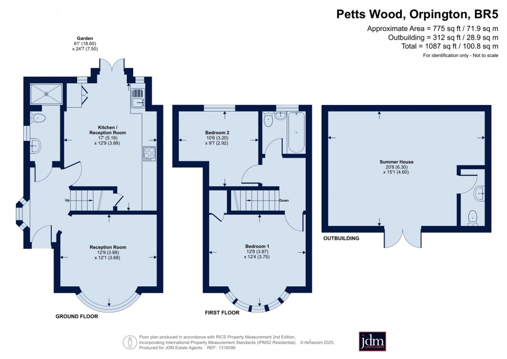 Floorplan for Petts Wood, Orpington