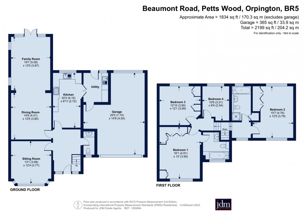 Floorplan for Petts Wood, Orpington
