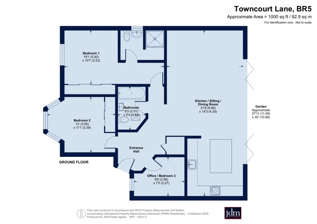 Floorplan for Petts Wood, Orpington