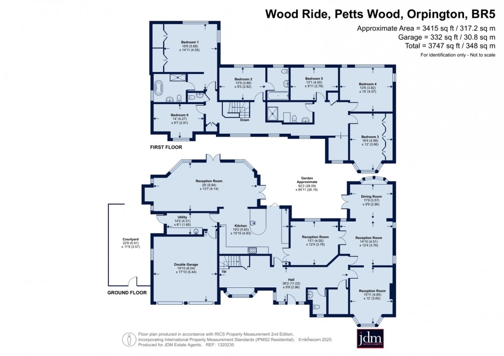 Floorplan for Petts Wood, Orpington