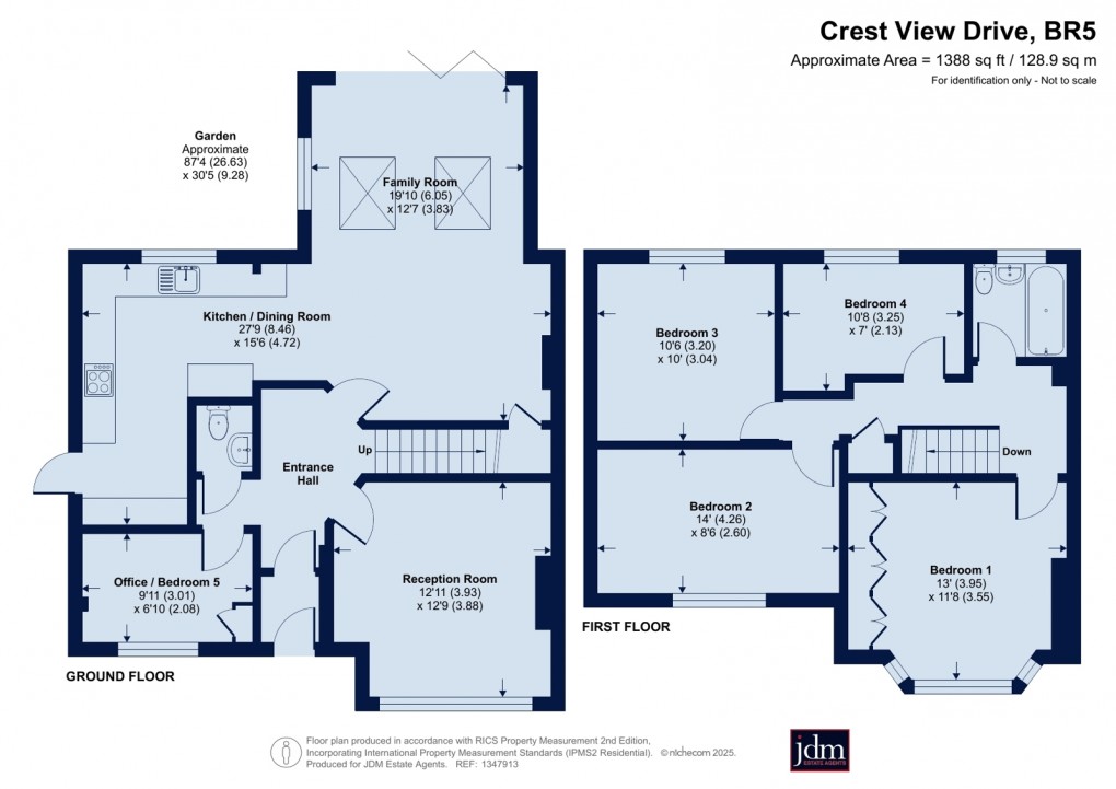 Floorplan for Petts Wood, Orpington