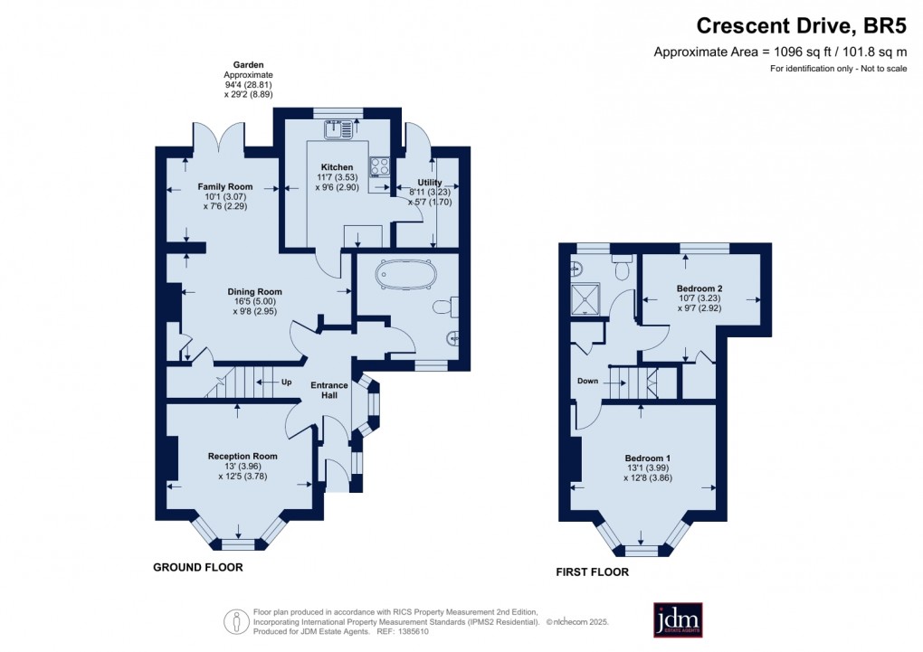 Floorplan for Petts Wood, Orpington