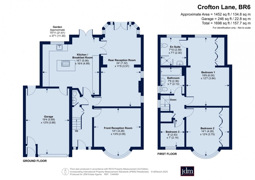 Floorplan for Petts Wood, Orpington
