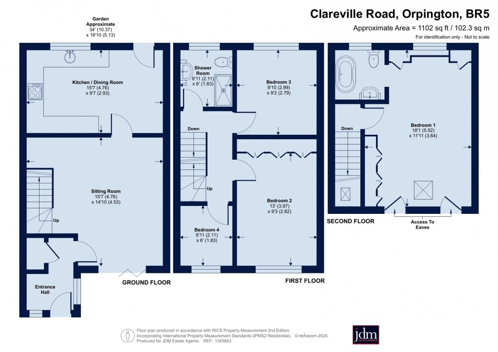 Floorplan for Orpington, Kent