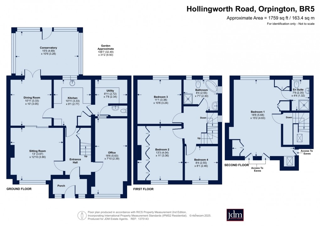 Floorplan for Hollingworth Road, Orpington, Kent
