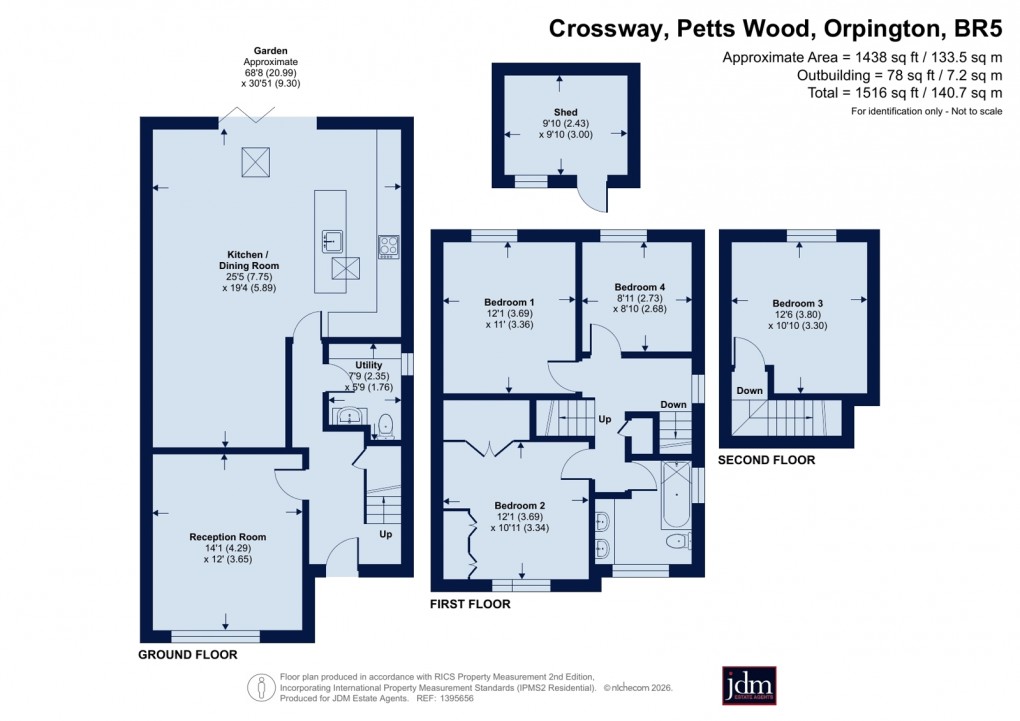 Floorplan for Petts Wood, Orpington