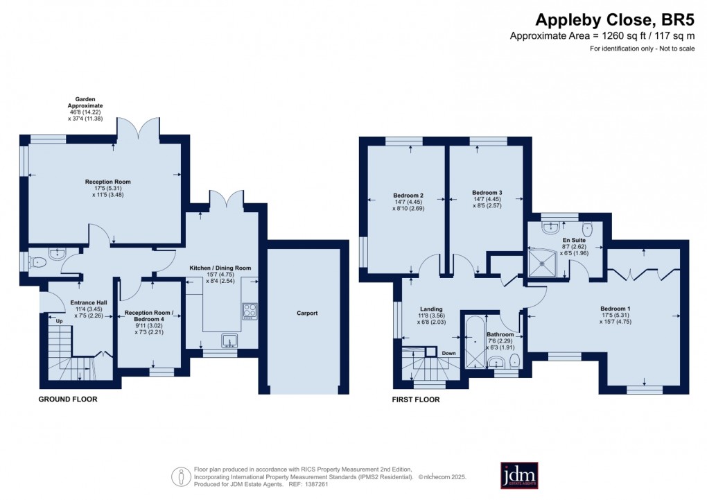 Floorplan for Petts Wood, Orpington