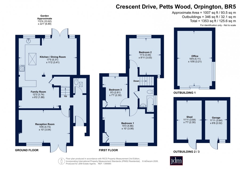Floorplan for Petts Wood, Orpington