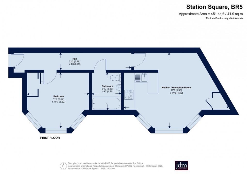Floorplan for Petts Wood, Orpington