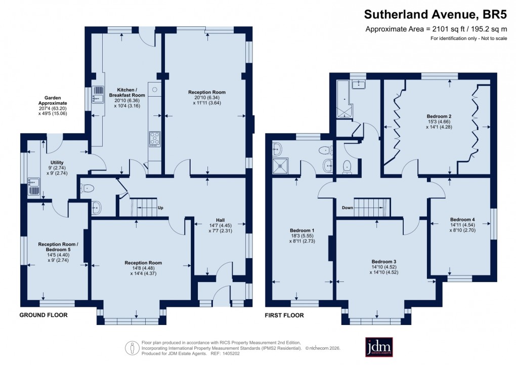 Floorplan for Petts Wood, Orpington