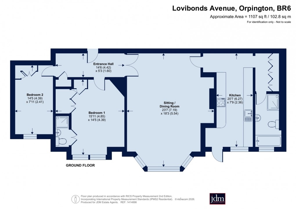 Floorplan for Orpington, Kent