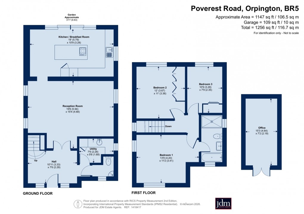 Floorplan for Petts Wood, Orpington