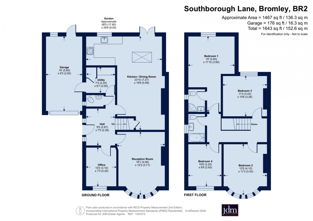 Floorplan for Southborough Lane, Bromley