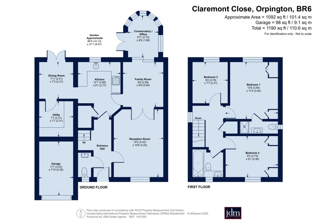 Floorplan for Orpington, Kent