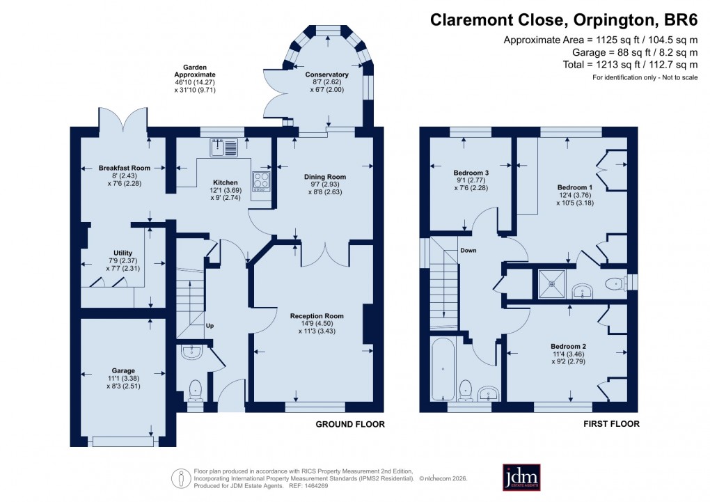Floorplan for Orpington, Kent