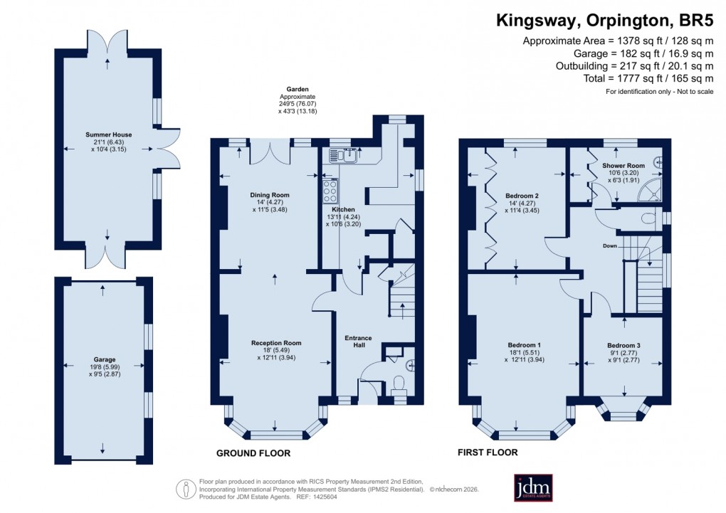 Floorplan for Petts Wood, Orpington