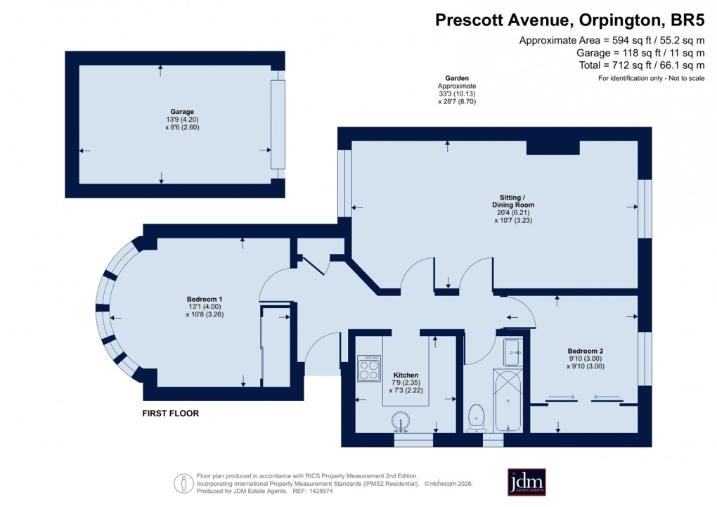 Floorplan for Petts Wood, Orpington