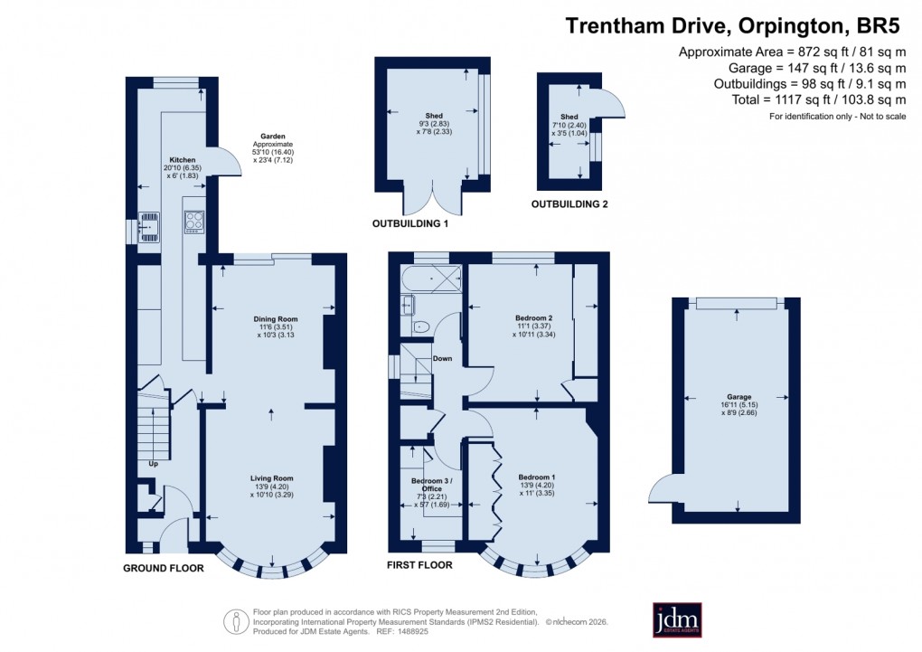 Floorplan for Orpington, Kent