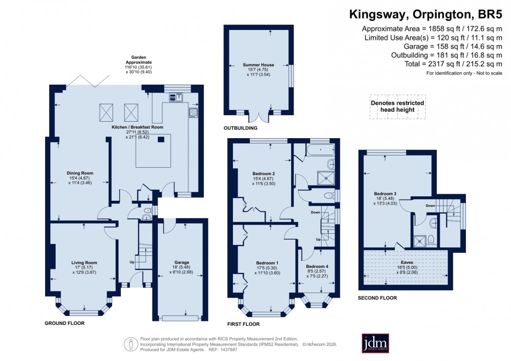 Floorplan for Petts Wood, Orpington