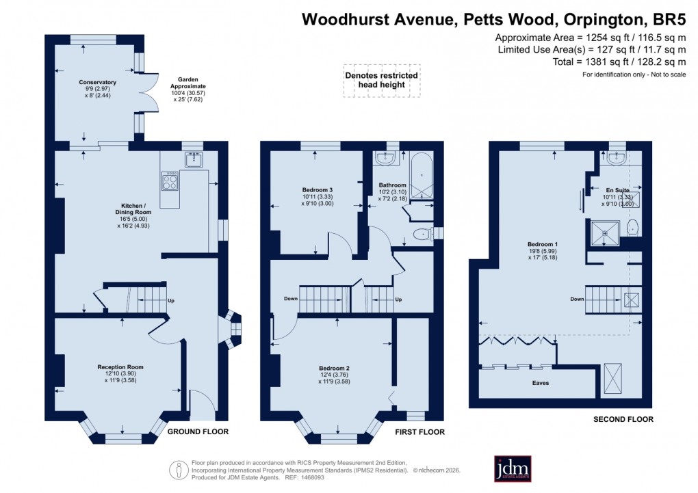 Floorplan for Petts Wood, Orpington