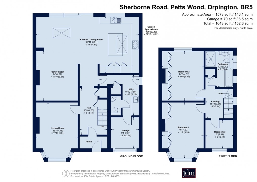 Floorplan for Petts Wood, Orpington