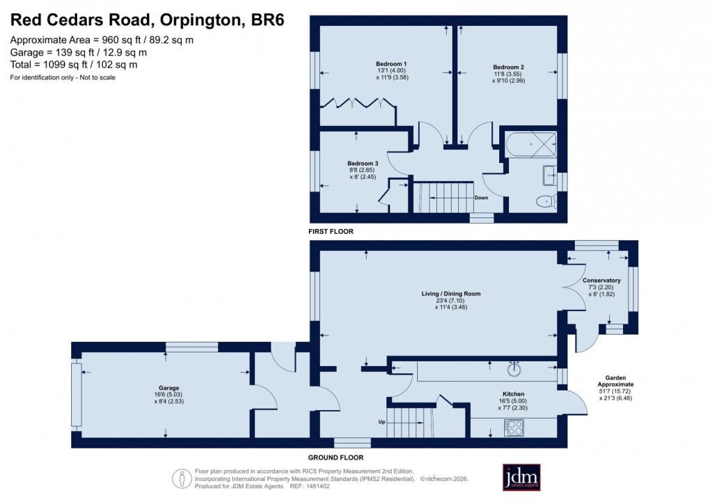 Floorplan for Orpington, Kent