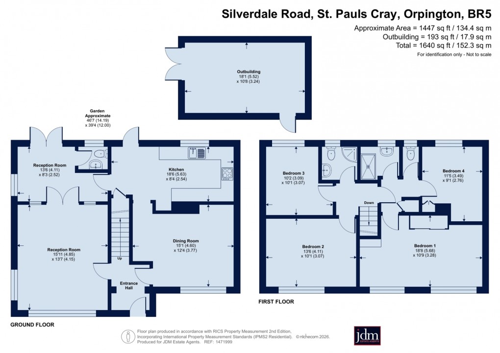 Floorplan for St. Pauls Cray, Orpington