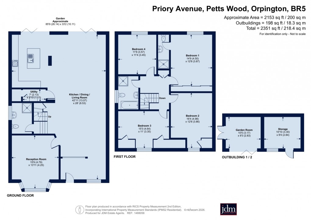 Floorplan for Petts Wood, Orpington