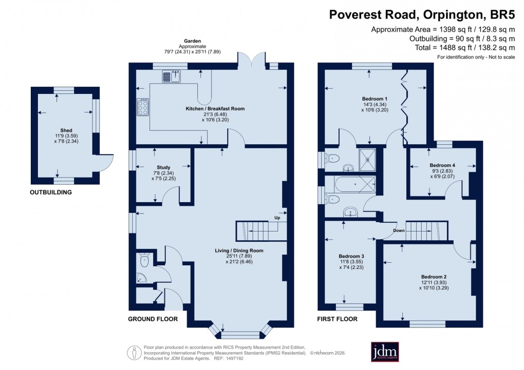 Floorplan for Orpington, Kent