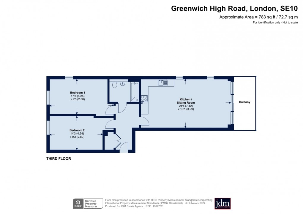 Floorplan for Greenwich, London