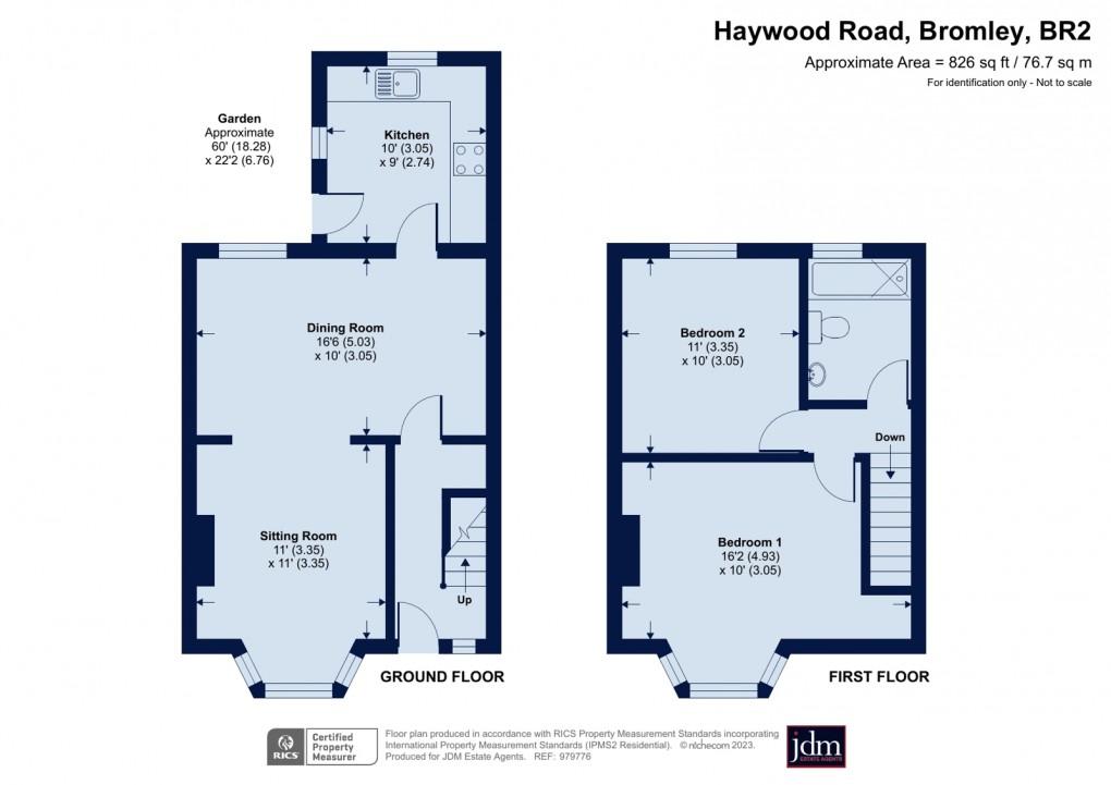 Floorplan for Haywood Road, Bromley