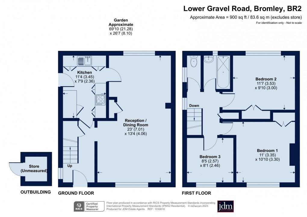 Floorplan for Lower Gravel Road, Bromley, Kent