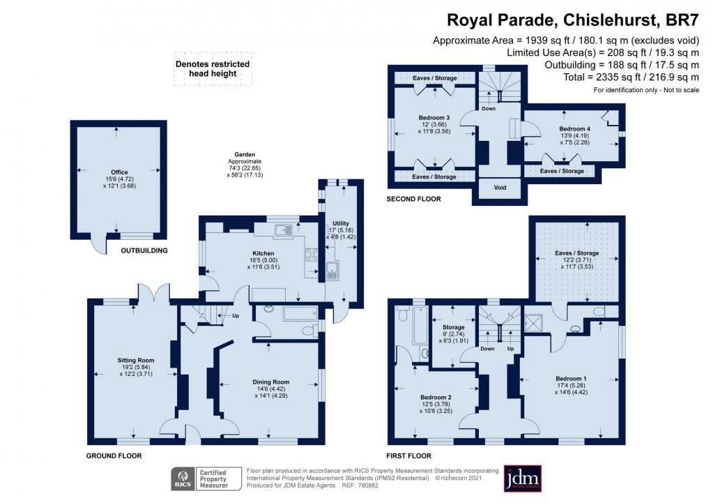Floorplan for Royal Parade, Chislehurst, Kent