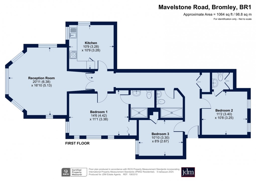 Floorplan for Mavelstone Road, Bickley, Kent