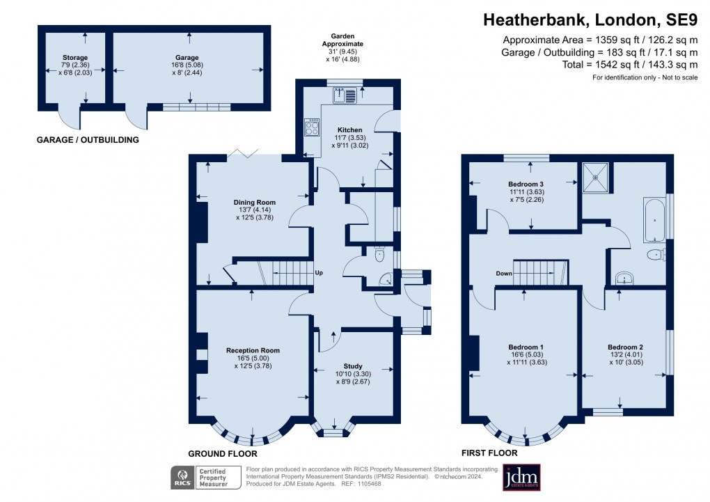 Floorplan for Heatherbank, Eltham, London