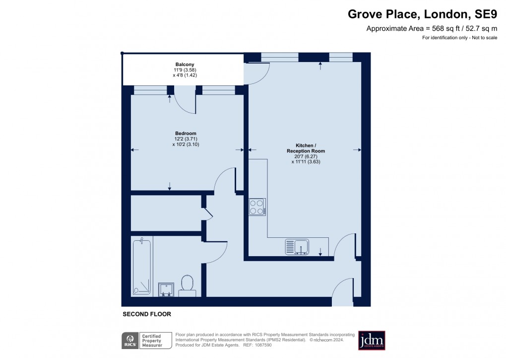 Floorplan for Grove Place, Eltham, London