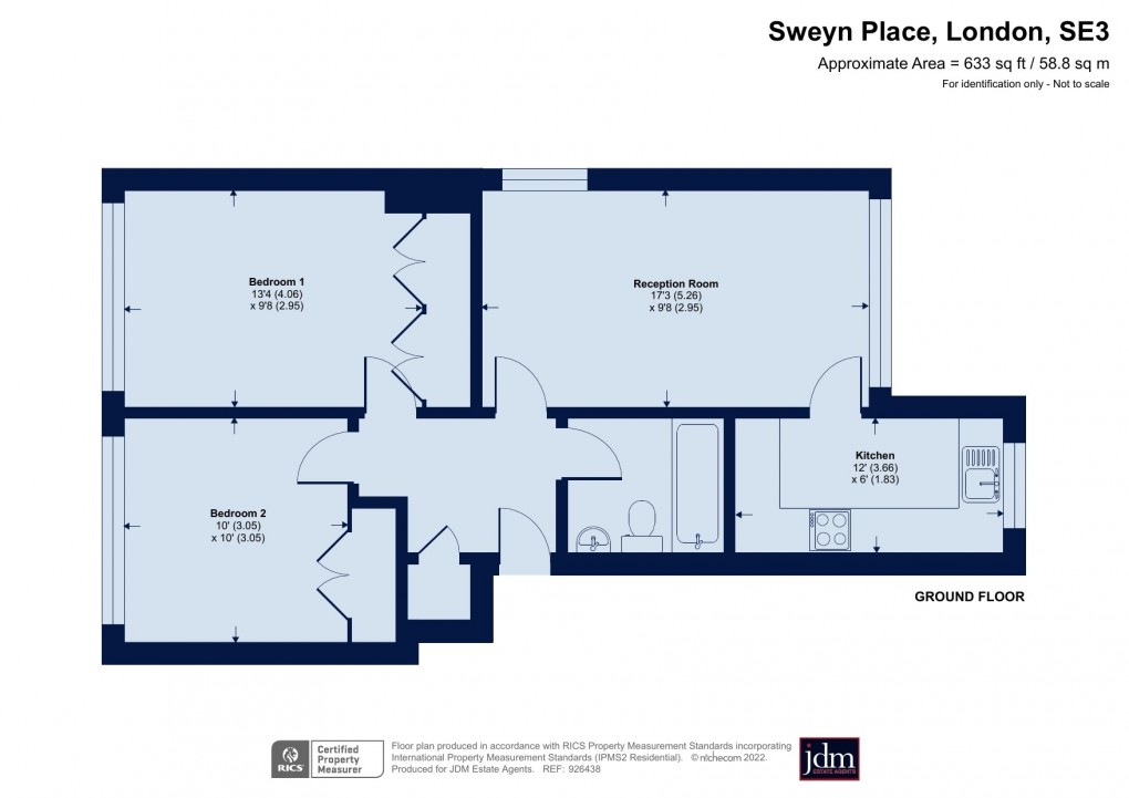 Floorplan for Sweyn Place, Blackheath