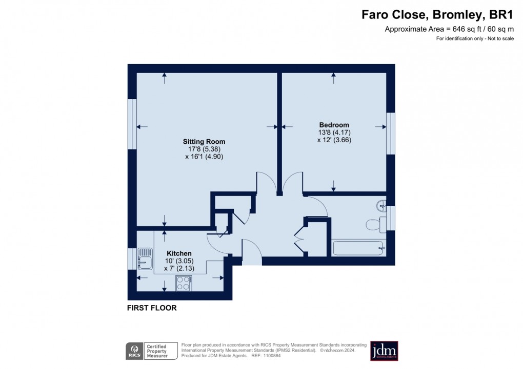 Floorplan for Faro Close, Bromley