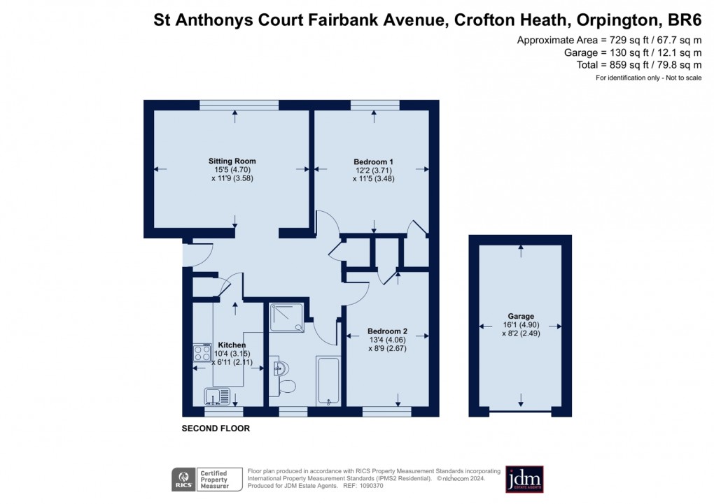 Floorplan for Crofton Heath, Orpington, Kent