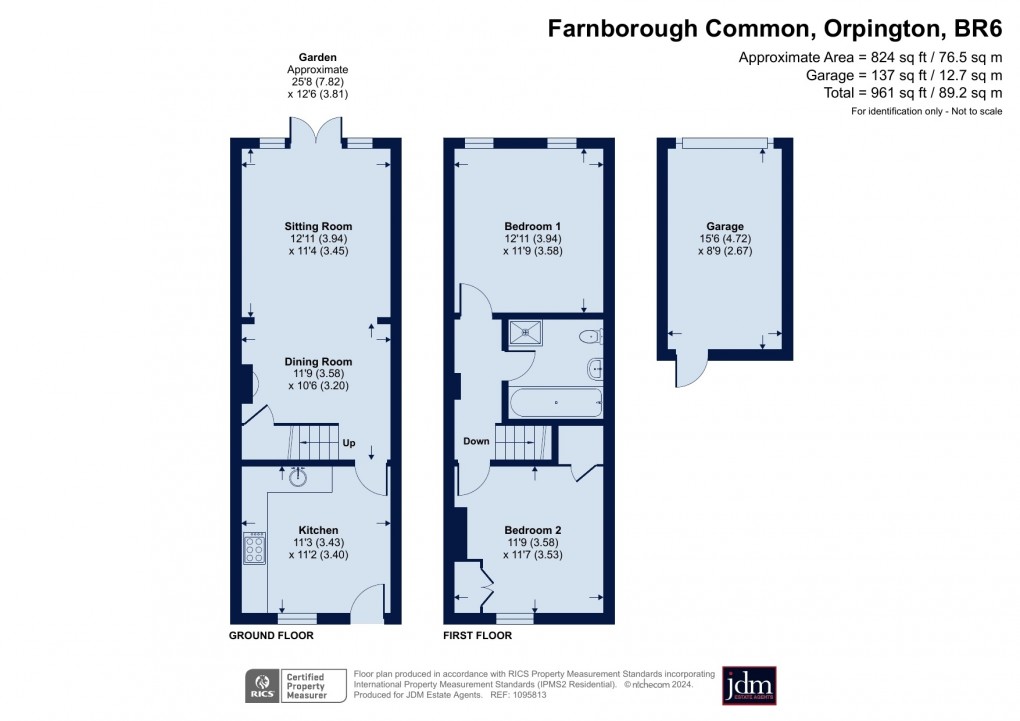 Floorplan for Farnborough Common, Orpington, Kent