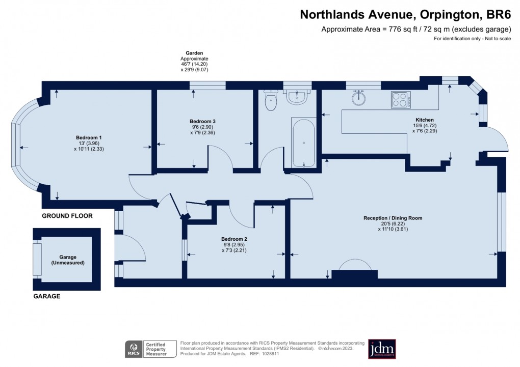 Floorplan for Northlands Avenue, Orpington, Kent